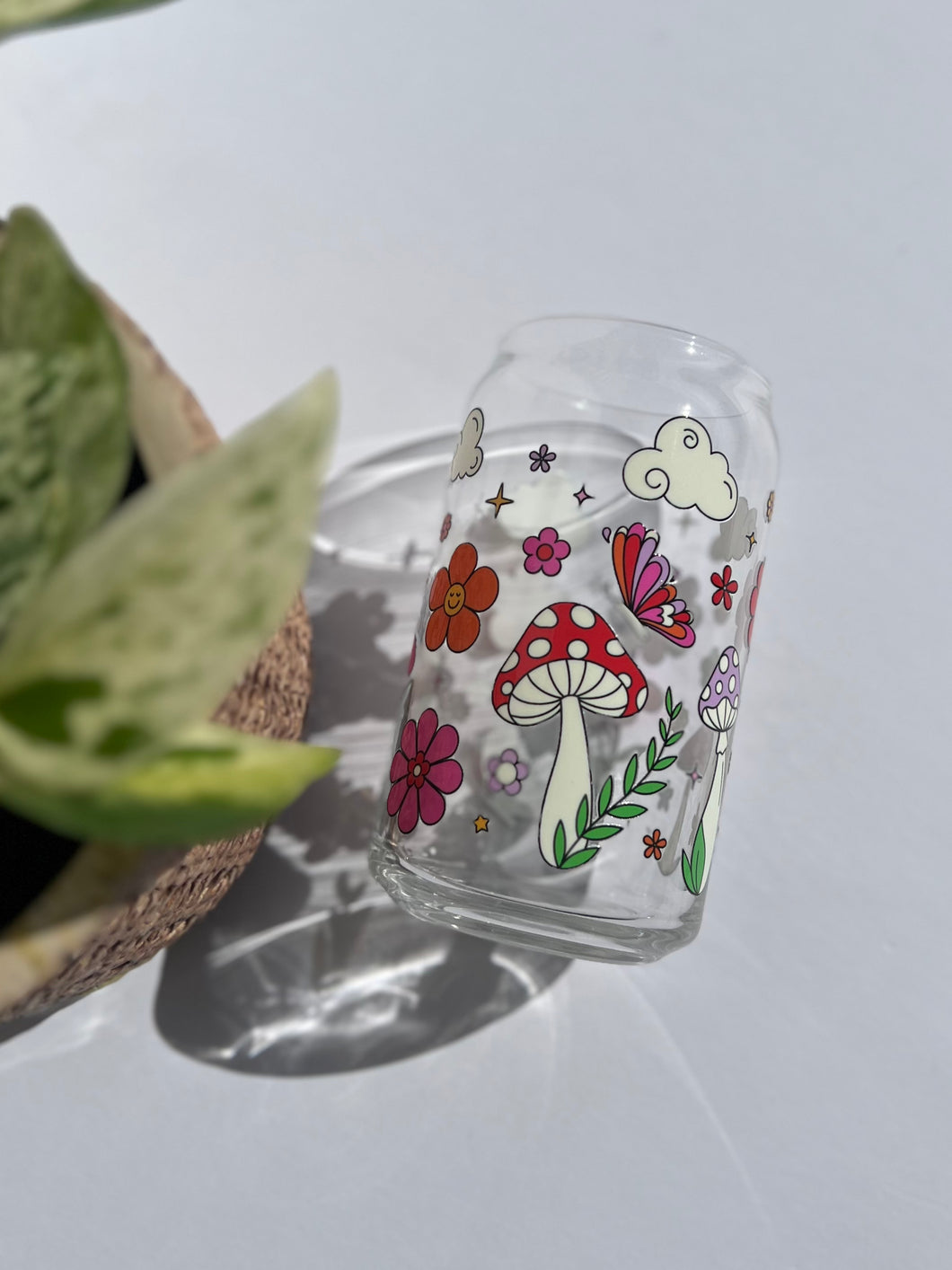 Flower Field Glass Cup