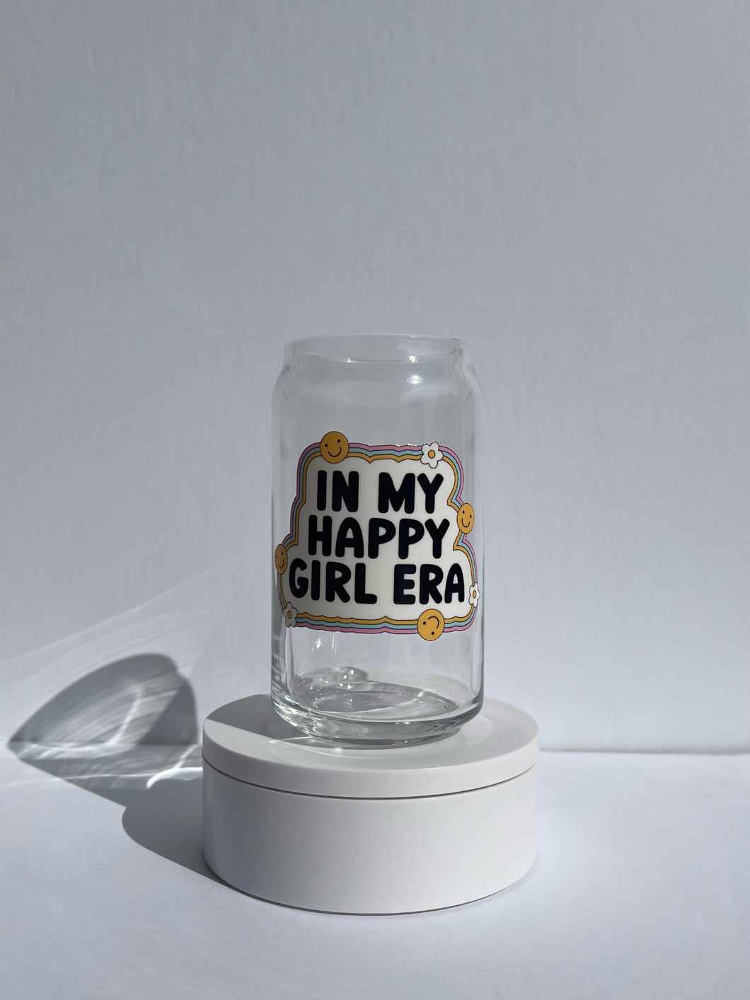 In my Happy Girl Era Glass Cup