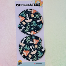 Load image into Gallery viewer, Cottegecore Mushroom Car Coasters
