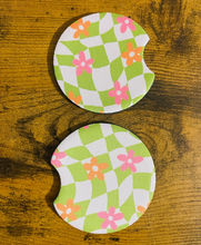 Load image into Gallery viewer, Groovy Daisy Car Coasters
