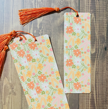 Load image into Gallery viewer, Orange Tassel Bow Bookmark
