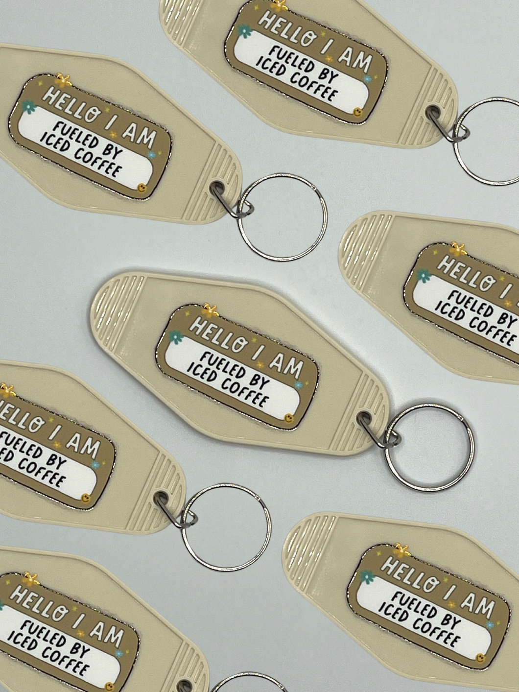 Fueled By Iced Coffee Keychain